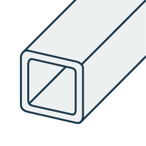 Aluminium Rør Firkant EN AW-6060/6063