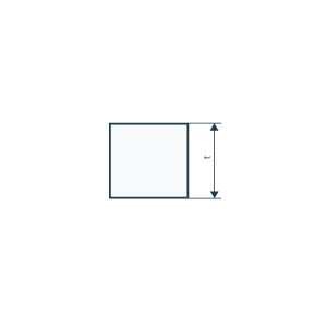 Aluminium Square Bar Pressed EN AW-6026
